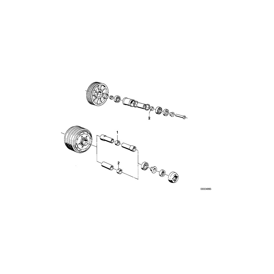 Genuine BMW 36311232520 69-76 Shim 9,65/D=14 (Inc. R90S, R75/6 & R90/6) | ML Performance EU Car Parts