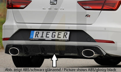 Rieger 00027040 SEAT 5F Leon FR Rear Diffuser 1 | ML Performance EU Car Parts