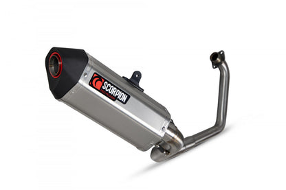 Scorpion RHA183SYSSEO Honda CB125 R Serket Parallel Full System - Brushed Stainless Steel Sleeve | ML Performance EU EU