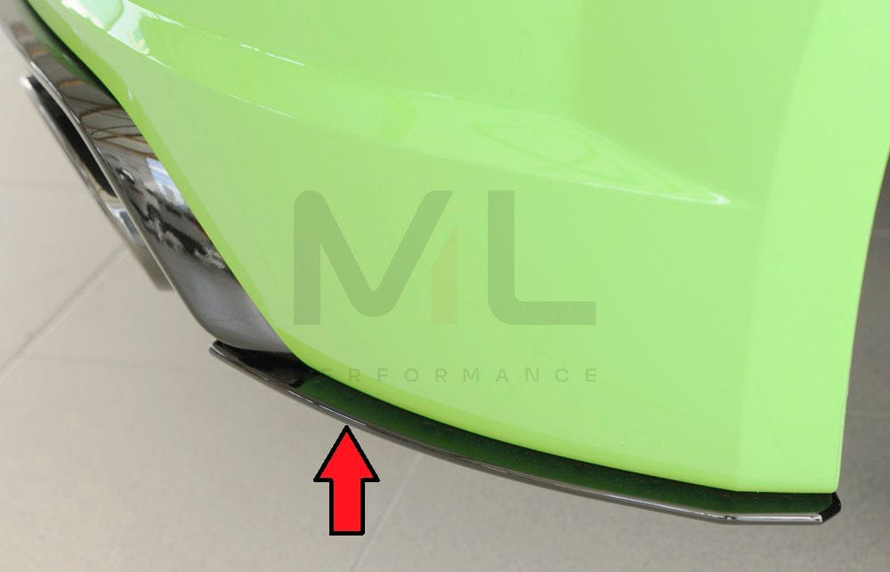 Rieger 00055174 Audi 8J 8J1-FV 8S TTRS Rear Side Splitter 5 | ML Performance EU Car Parts