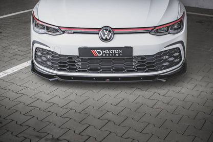 Maxton Design Volkswagen Golf GTI / R-Line MK8 Front Splitter + Flaps V.2