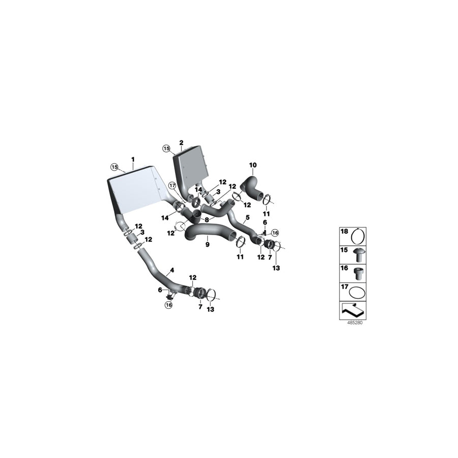 Genuine BMW 51628329464 BMW Fillister Head Screw M5X8 10.9 SW (Inc.  & M6 GT3) | ML Performance EU Car Parts