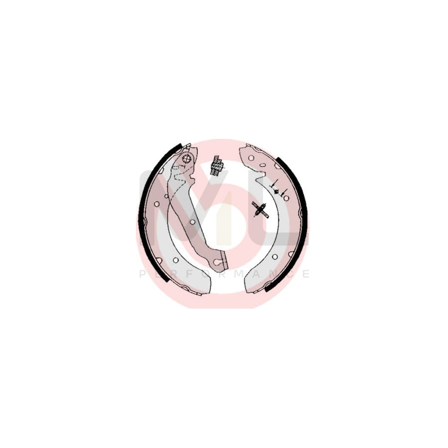 BREMBO S 24 506 Brake Shoe Set for FORD GRANADA with handbrake lever, with accessories | ML Performance Car Parts