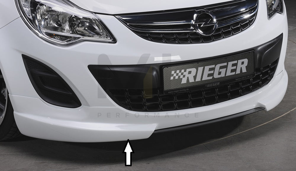 Rieger 00058946 Opel Corsa D Front Splitter 1 | ML Performance EU Car Parts
