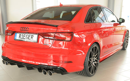 Rieger 00088186 Audi 8V A3 Rear Diffuser 5 | ML Performance EU Car Parts