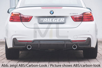 Rieger 00053478 BMW 4 Series F32 F33 F36 Rear Diffuser 2 | ML Performance EU Car Parts
