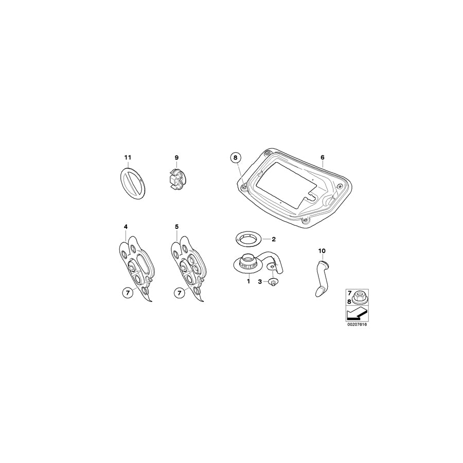 Genuine BMW 64116946720 E92 E91 Sealing Plate, Heater (Inc. 330xd, 328i & 335i) | ML Performance EU Car Parts