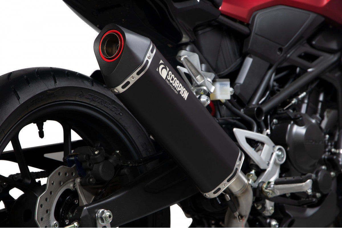 Scorpion RHA185BCER Honda CB300 R Serket Parallel Slip-On - Black Ceramic Coated Sleeve | ML Performance EU EU