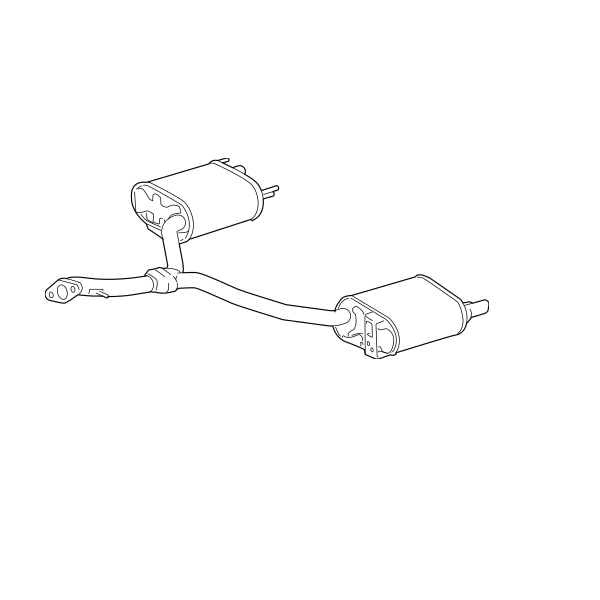 Genuine Lexus 17430-31540 GS Phase 3 Exhaust Back Box