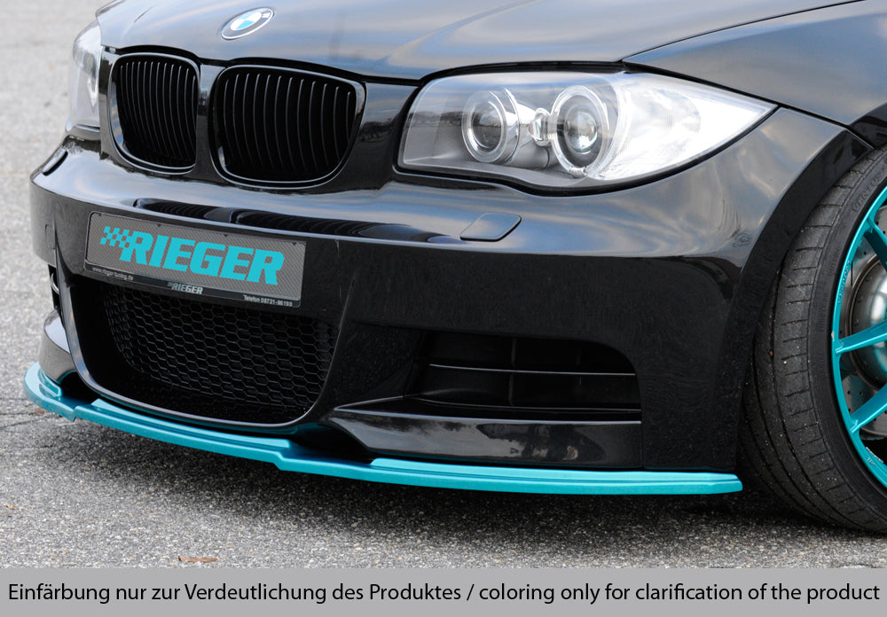 Rieger 00035044 BMW E82 E88 Front Splitter 2 |ML Performance EU Car Parts