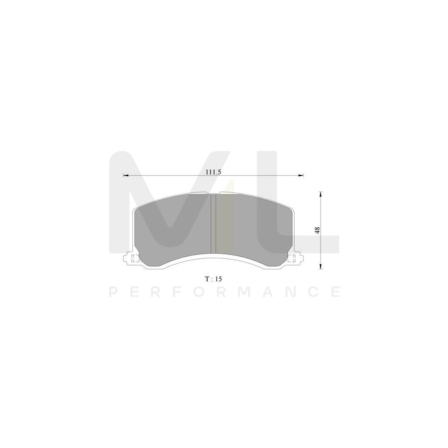 Bosch 0986Ab2318 Brake Pad Set For Suzuki Baleno BP2318N | ML Performance Car Parts