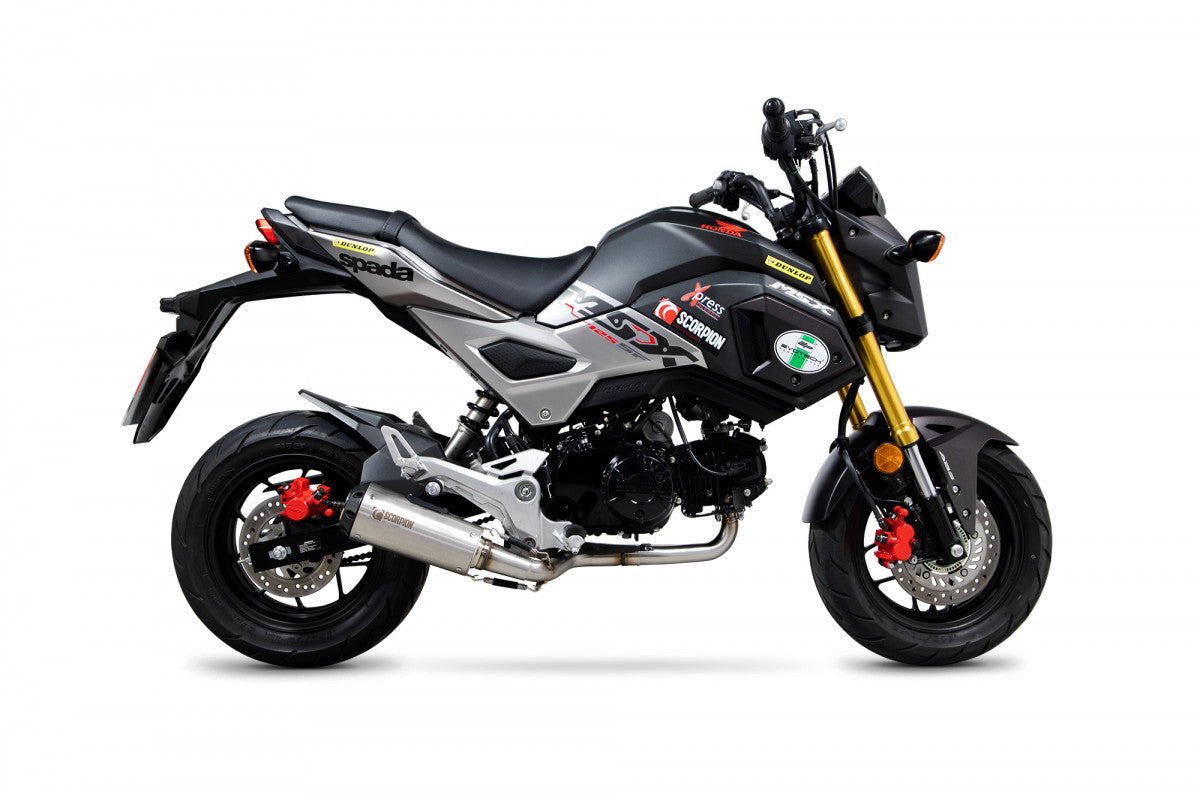 Scorpion PHA192SYSSEO Honda MSX 125 Red Power Full System - Brushed Stainless Steel Sleeve | ML Performance EU EU