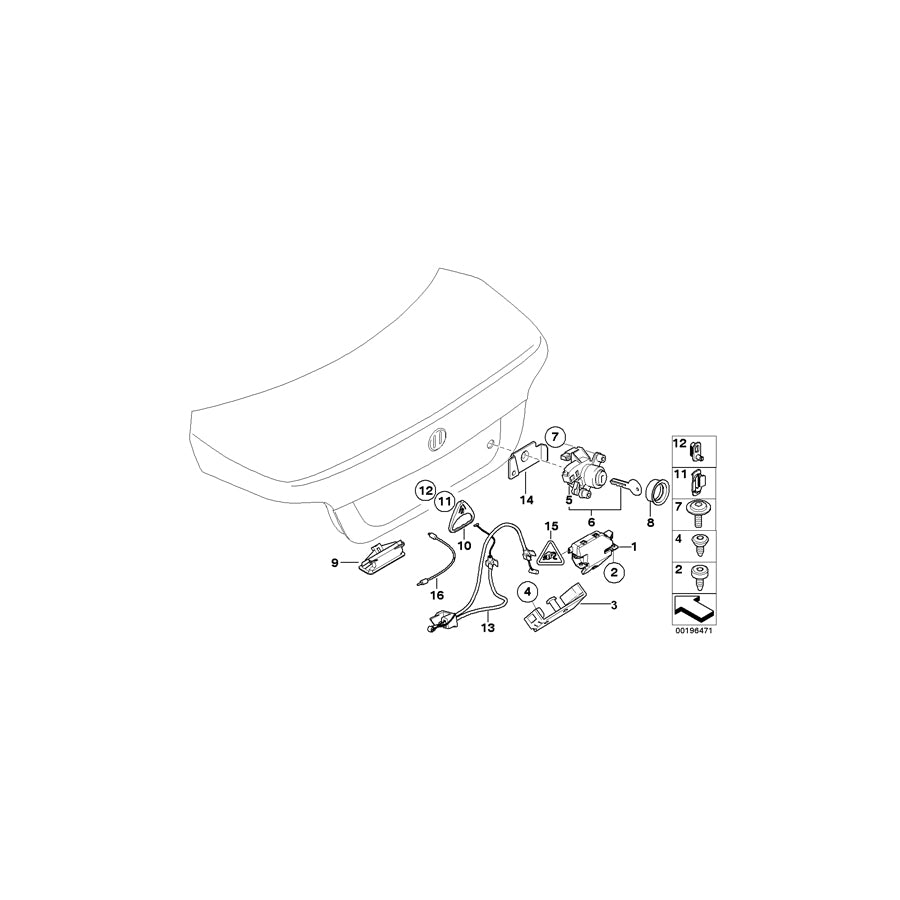 Genuine BMW 51247136777 E85 E60 Safety Clip (Inc. Z4 2.5i, Z4 3.0i & Z4 2.2i) | ML Performance EU Car Parts