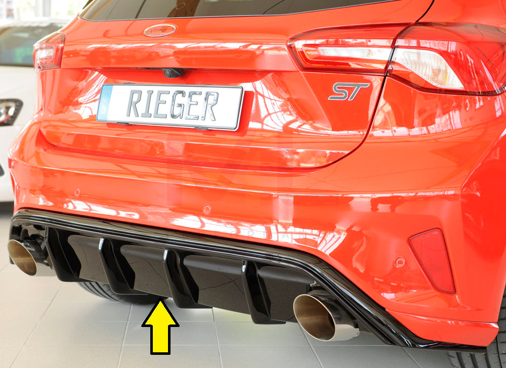 Rieger 00088216 Ford DEH Focus 4 Rear Diffuser (Inc. Focus 4 ST) 1 | ML Performance EU Car Parts