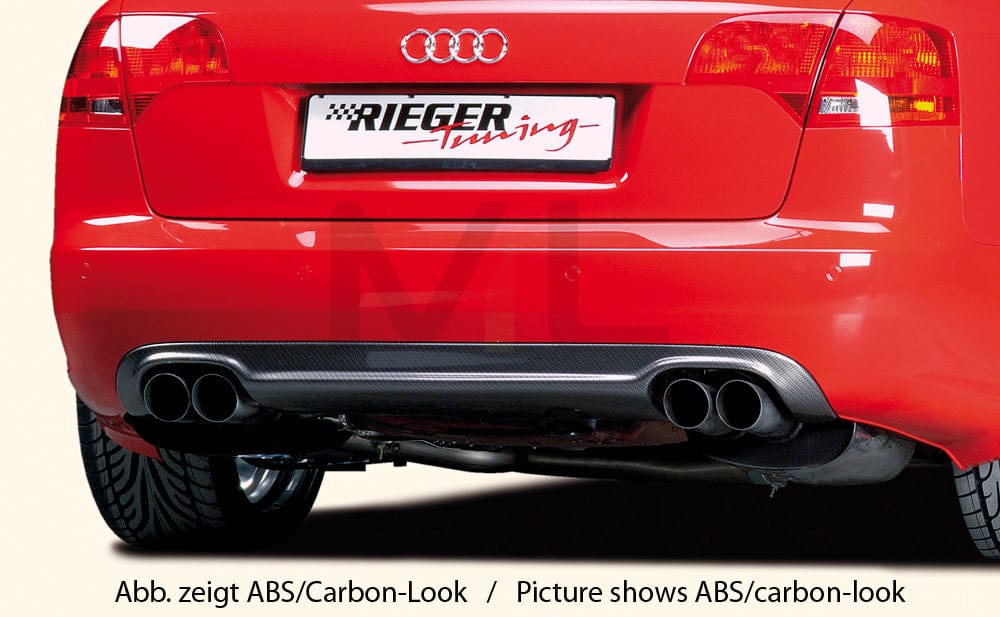 Rieger 00055227 Audi 8E B7 A4 Rear Diffuser 3 | ML Performance EU Car Parts