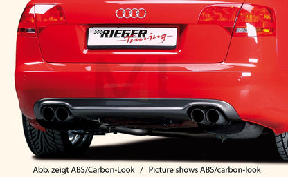 Rieger 00055227 Audi 8E B7 A4 Rear Diffuser 3 | ML Performance EU Car Parts