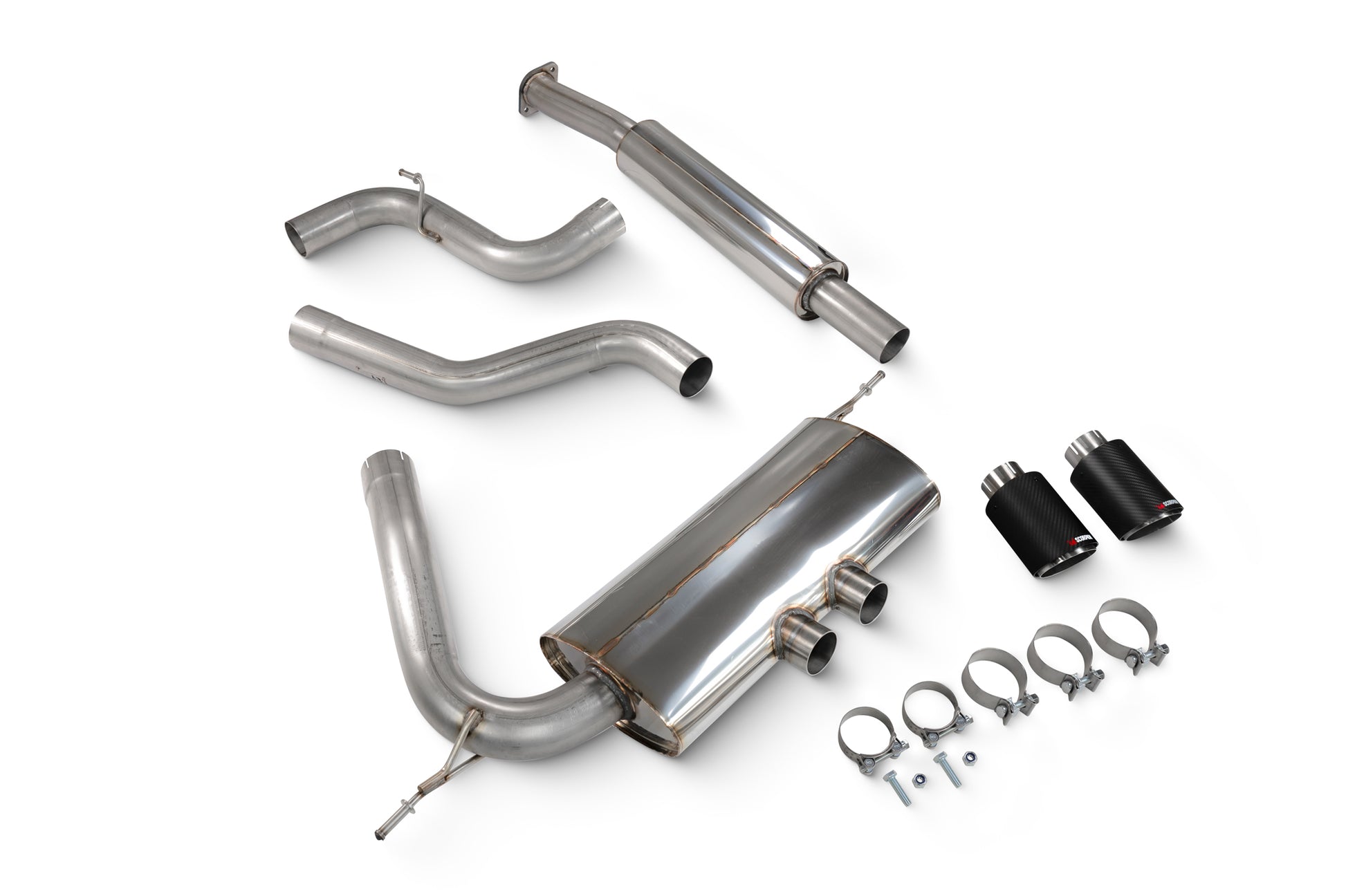 Scorpion SFD071CF Ford Focus MK3 ST Resonated Cat-Back System  | ML Performance EU EU