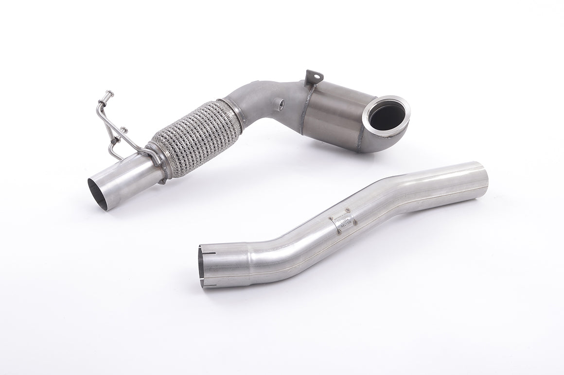 MillTek SSXSK24 Seat Skoda Cast Downpipe with Race Cat (Inc. Leon & Octavia)