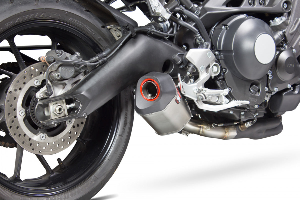 Scorpion RYA107SEO Yamaha XSR900 Serket Parallel Slip-On - Brushed Stainless Steel Sleeve | ML Performance EU EU