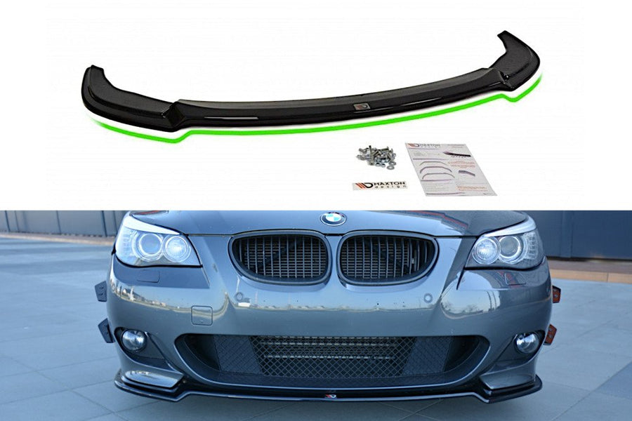Maxton Design BM-5-60-MPACK-FD1T Front Splitter BMW Series 5 E60 / E61 M-Pack | ML Performance UK Car Parts