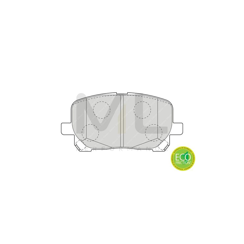 Ferodo Premier Eco Friction Fdb4448 Brake Pad Set For Hyundai I30 With Acoustic Wear Warning, Without Accessories | ML Performance Car Parts