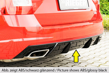 Rieger 00079015 Skoda 5E Octavia RS Rear Diffuser 1 | ML Performance EU Car Parts