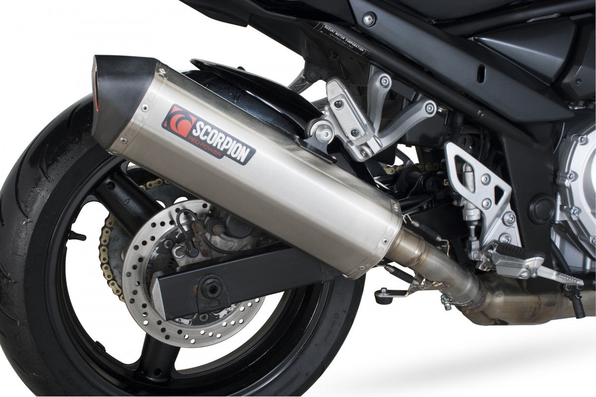 Scorpion RSI98SEO Suzuki GSF650 Bandit Serket Parallel Slip-On - Brushed Stainless Steel Sleeve | ML Performance EU EU