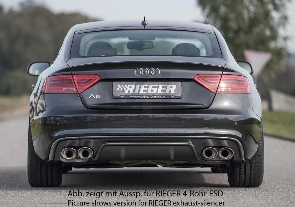 Rieger 00099223 Audi B8 B81 S5 Rear Diffuser 3 | ML Performance EU Car Parts
