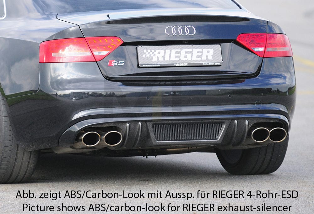 Rieger 00055443 Audi B8 B81 Rear Diffuser (A5 & S5) 1 | ML Performance EU Car Parts