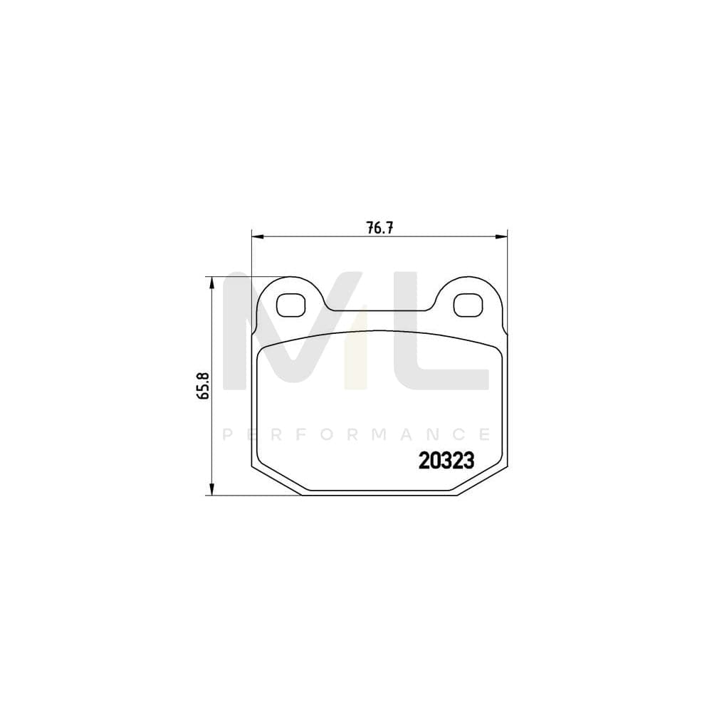 Brembo P 59 025 Brake Pad Set Excl. Wear Warning Contact | ML Performance Car Parts