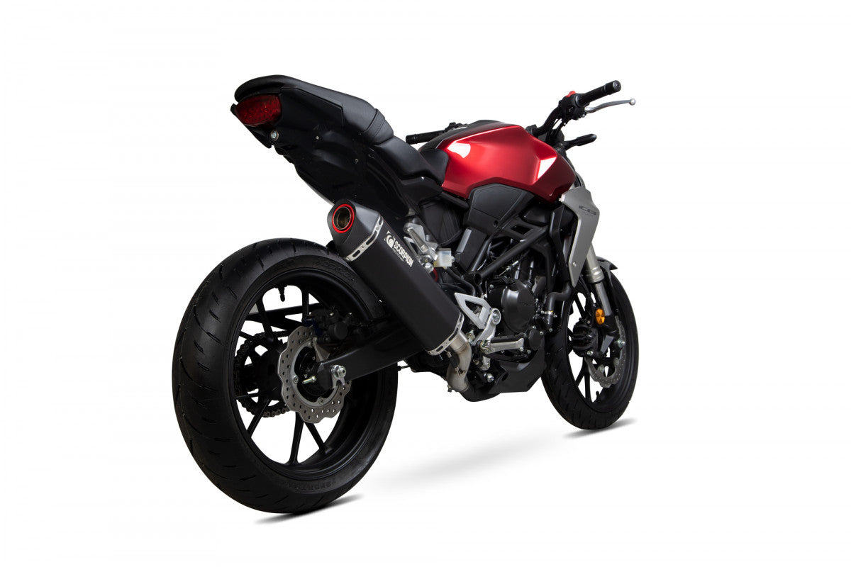 Scorpion RHA185BCER Honda CB300 R Serket Parallel Slip-On - Black Ceramic Coated Sleeve | ML Performance EU EU