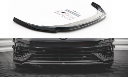 Maxton Design VW-GO-8-R-FD6T Front Splitter V.6 Volkswagen Golf R MK8 | ML Performance UK Car Parts