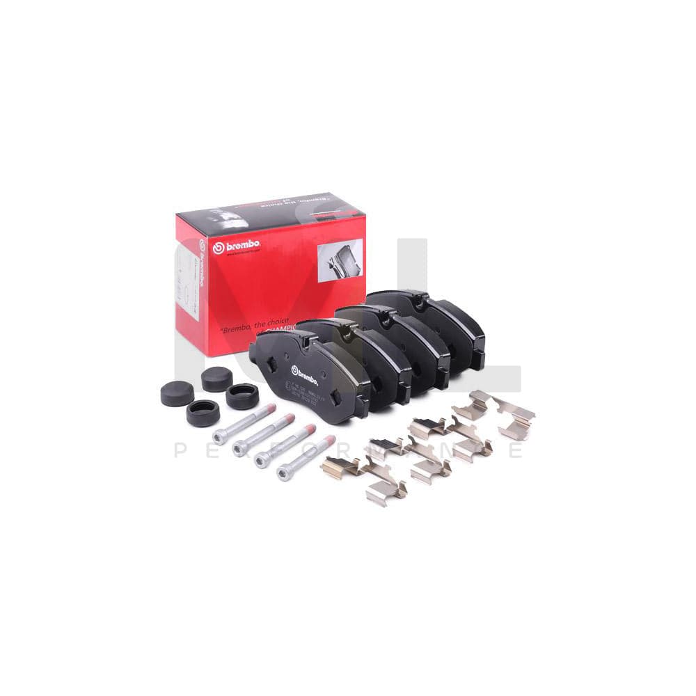 Brembo P A6 026 Brake Pad Set For Iveco Daily Prepared For Wear Indicator, With Brake Caliper Screws | ML Performance Car Parts