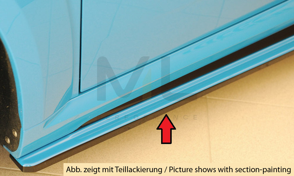 Rieger 00055186 Audi 8J-FV 8S Side Skirt Splitter (TT, TTS & TTRS) 8 | ML Performance EU Car Parts