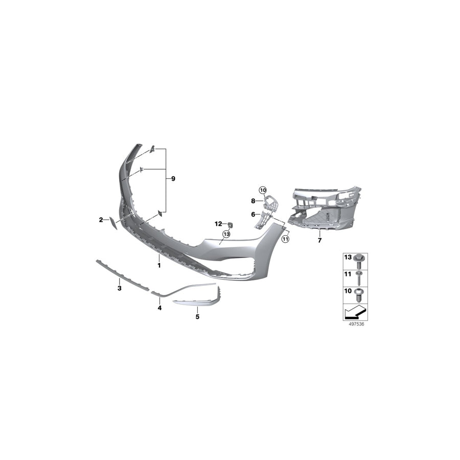 Genuine BMW 51119883277 G11 G12 Set Of Mounts, Front Pdc / Pma Sensor (Inc. 730dX, 745LeX & 730Li) | ML Performance EU