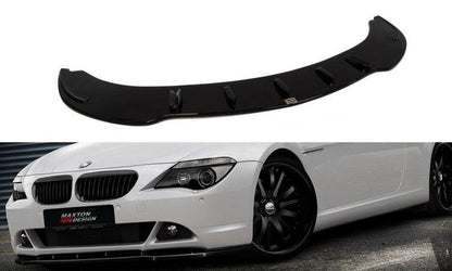 Maxton Design BM-6-63-FD1T Front Splitter V.1 BMW Series 6 E63 / E64 (Pre-Facelift) | ML Performance UK Car Parts