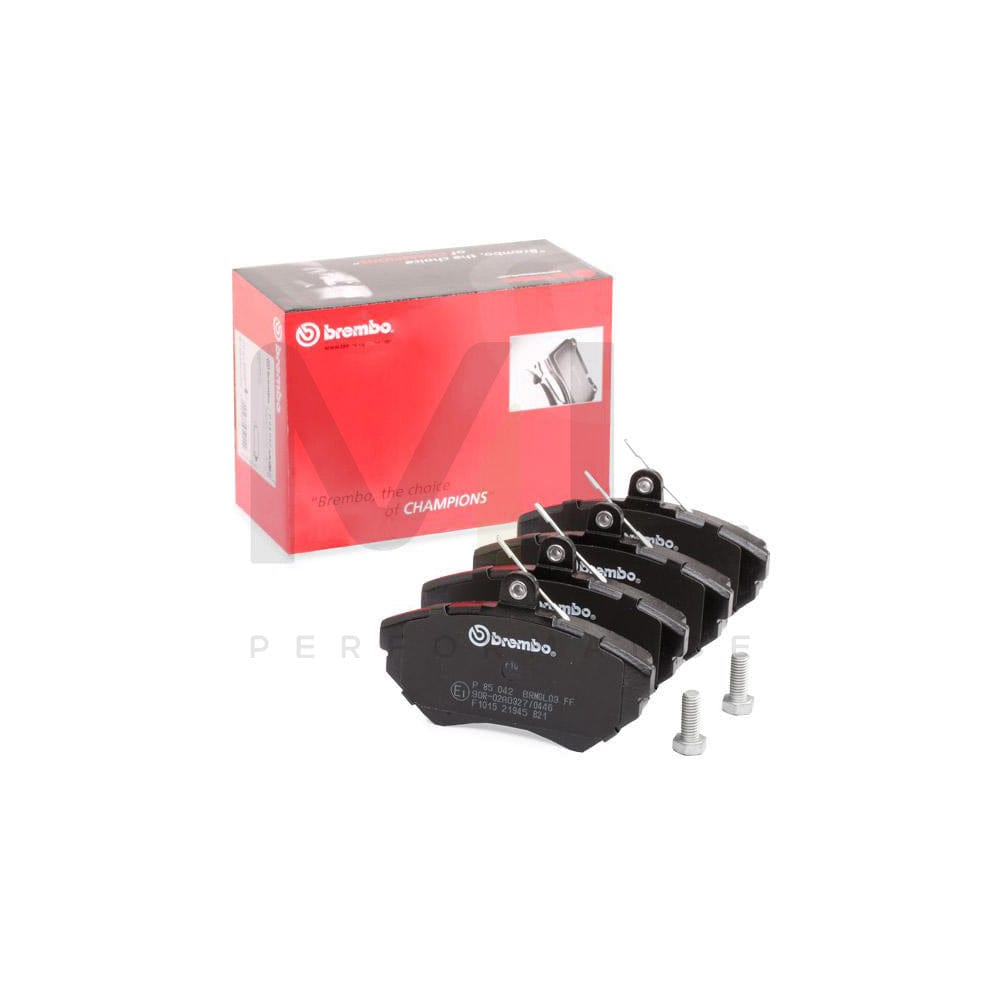 Brembo P 85 042 Brake Pad Set Excl. Wear Warning Contact, With Brake Caliper Screws | ML Performance Car Parts