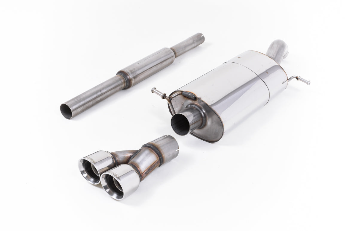 MillTek SSXVW415 Volkswagen Polo Non-Resonated Cat-Back with Twin Polished Tips