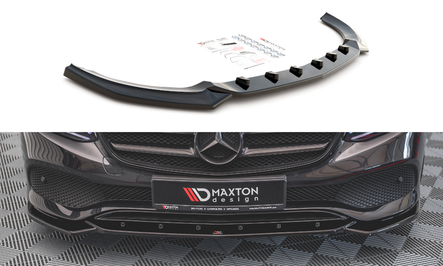 Maxton Design ME-E-213-FD1T Front Splitter Mercedes Benz E-Class W213 | ML Performance UK Car Parts