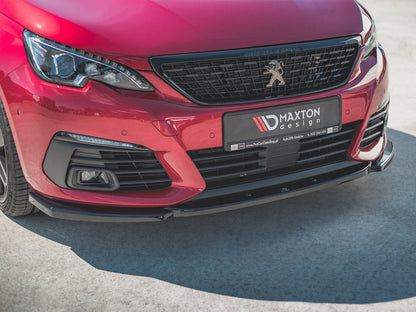 Maxton Design Peugeot 308 Gt MK2 Facelift (2017-) Front Splitter V2