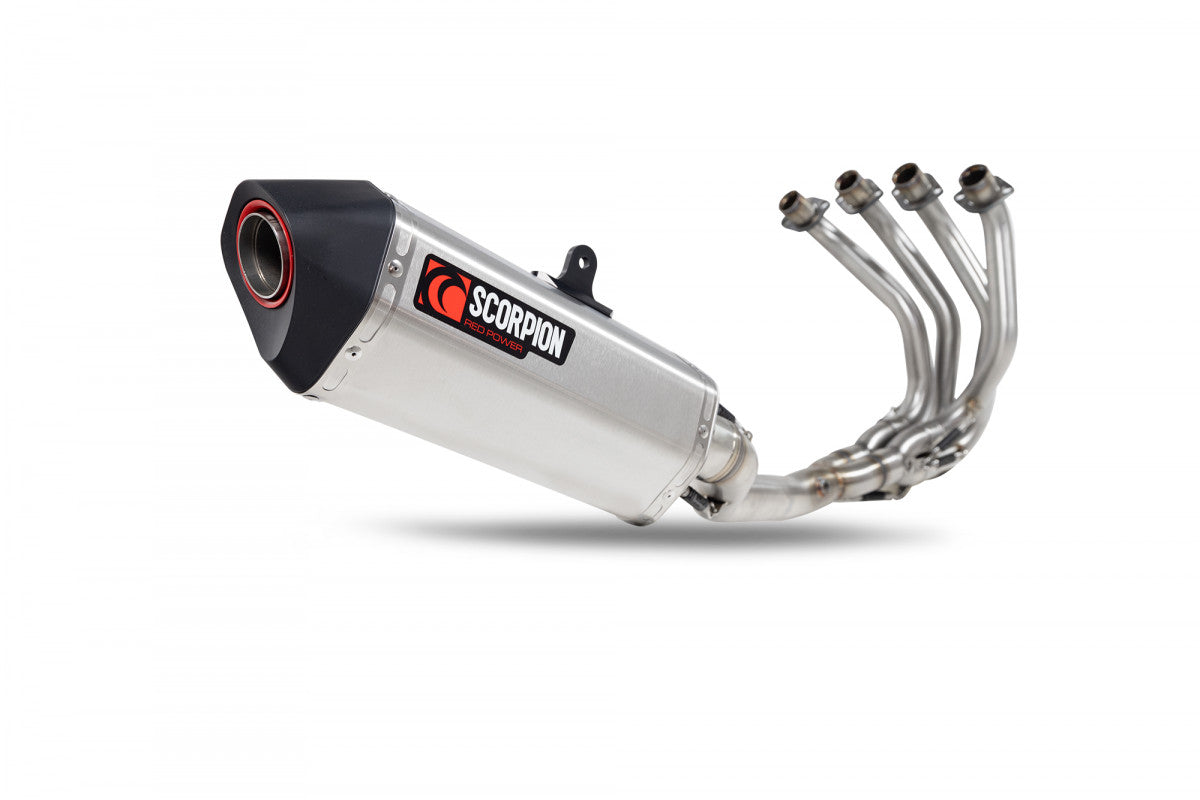 Scorpion RKA140SYSSEO Kawasaki Ninja ZX-25R Serket Parallel Full System  - Brushed Stainless Steel Sleeve | ML Performance EU EU