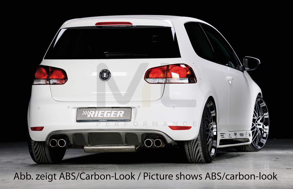 Rieger 00099802 VW Mk6 Golf Rear Diffuser 2 | ML Performance EU Car Parts