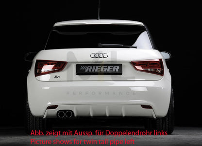 Rieger 00044106 Audi 8X A1 Rear Diffuser 2 | ML Performance EU Car Parts