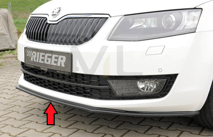 Rieger 00079017 Skoda 5E Octavia Front Splitter 1 | ML Performance EU Car Parts