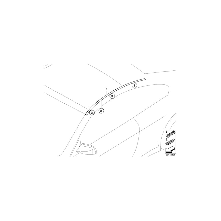 Genuine BMW 51137072614 E63 Clip (Inc. 630i, 650i & 645Ci) | ML Performance EU