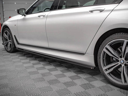 Maxton Design BMW 7 Long M-pack G12 (2015-) Side Skirts Diffusers