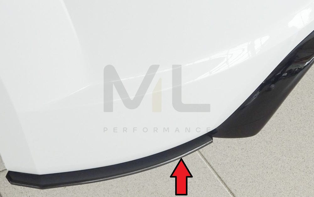 Rieger 00055177 Audi 8J-FV 8S Rear Side Splitter (TT & TTS) 2 | ML Performance EU Car Parts
