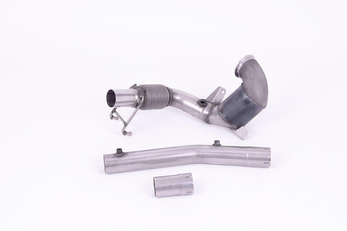MillTek SSXVW564 Audi VW Hi-Flow Sports Cat and Downpipe Non-Resonated (Inc. A1 & Polo)