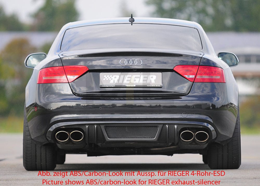 Rieger 00055440 Audi B8 B81 A5 Rear Diffuser 2 | ML Performance EU Car Parts