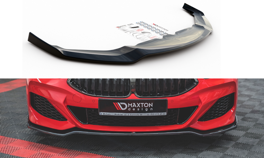 Maxton Design BM-M850-G15-FD2T Front Splitter V.2 BMW Series 8 Coupe G15 / 8 Gran Coupe M-Pack G16 | ML Performance UK Car Parts